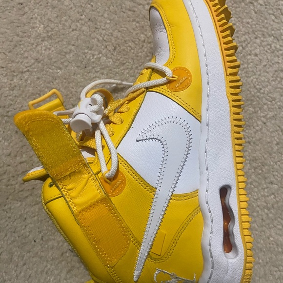 Off-White  Yellow and White Sneakers - Picture 7 of 11